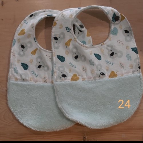 Lot de 2 bavoirs