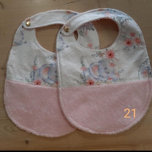 Lot de 2 bavoirs