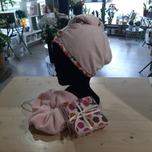 Coffret serviette à cheveux