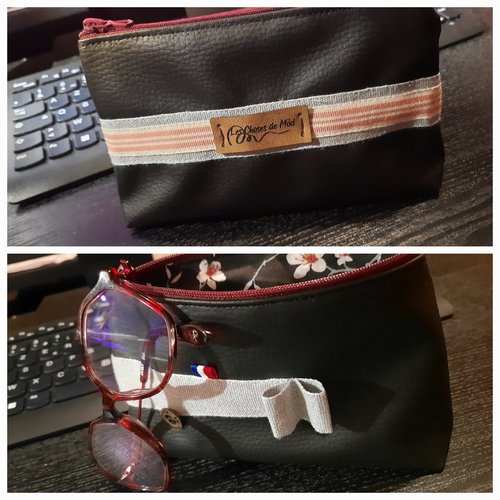 Trousse simili noir