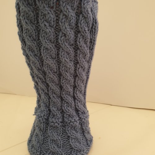 Mitaines femme coloris bleu jean