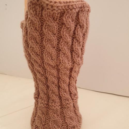 Mitaines femme coloris chataigne