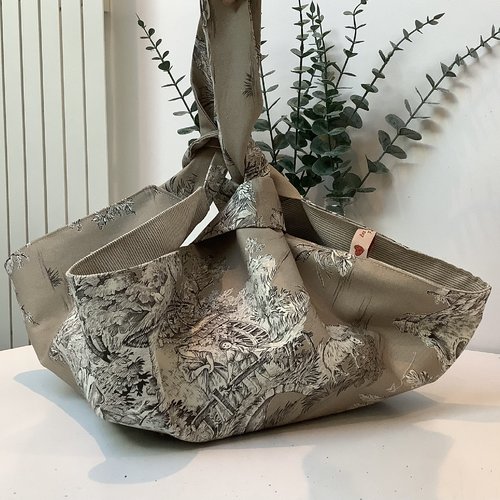 Sac à tarte en toile de jouy