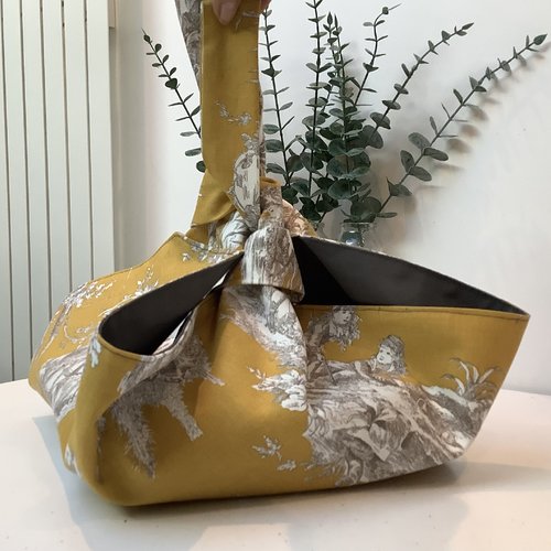 Sac à tarte en toile de jouy
