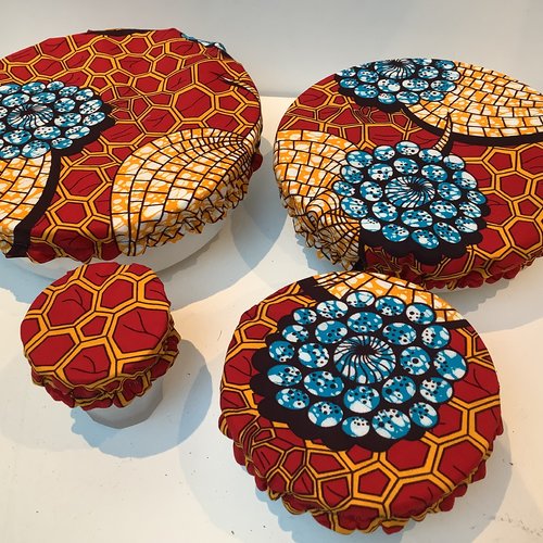 Lot de 4 charlottes alimentaires en wax