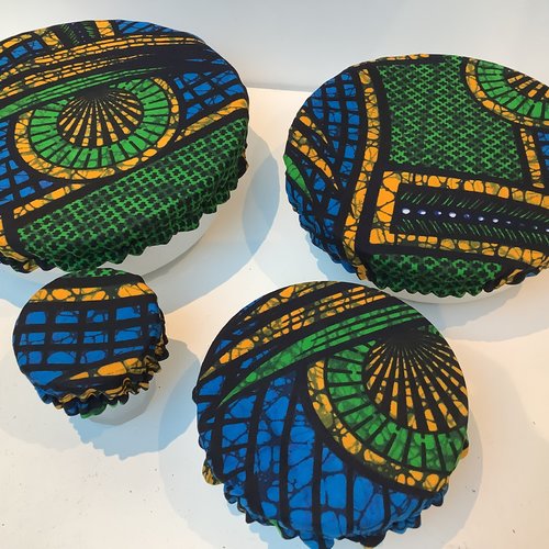 Lot de 4 charlottes alimentaires en wax