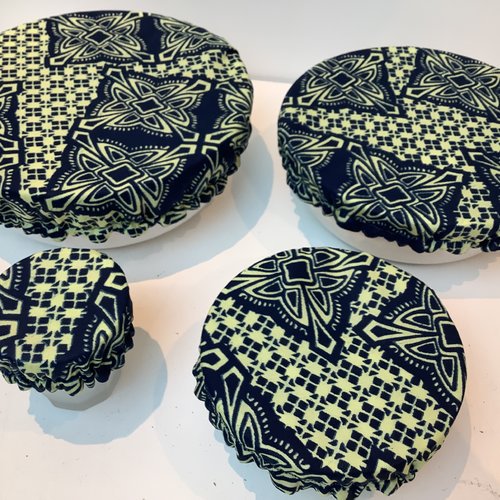 Lot de 4 charlottes alimentaires en wax