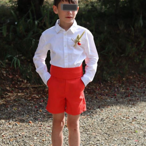 Short george 2/4/6 ans, short court, avec ou sans revers