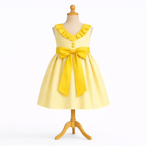 Patron de robe colchique, dos v à col volanté et jupe à plis plats, 2/4/6 ans, cortège, demoiselle d'honneur, dauphin-dauphin