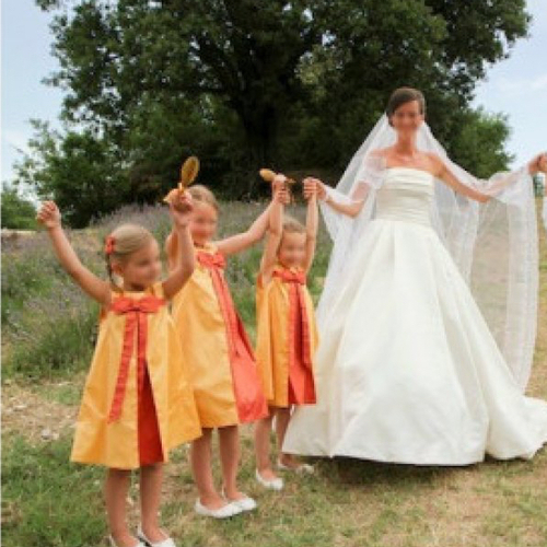Acanthe 2-4-6 ans - dauphin-dauphine, les cortèges de garance, cortège, mariage, demoiselle d'honneur, première communion