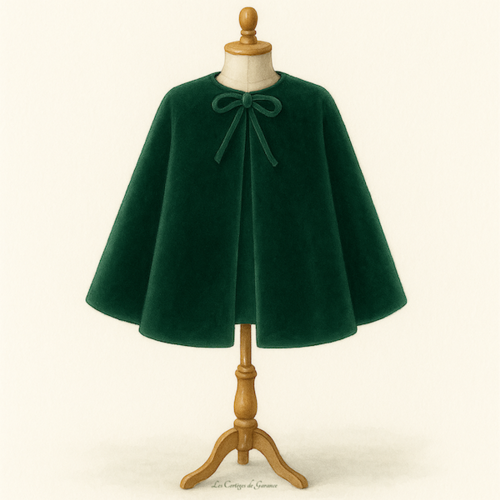 Cape auxence 2/4/6 ans, patron dauphin-dauphine, les cortèges de garance, cortège, mariage, demoiselle d'honneur, communion