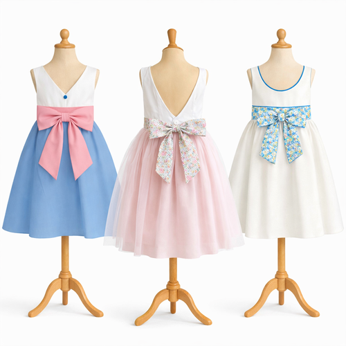 3 robes dos nu 2/4/6 ans