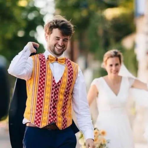 Patron de gilet de cérémonie pour homme, marié, témoin