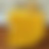 Serviette cheveux en micro éponge bambou jaune curcuma