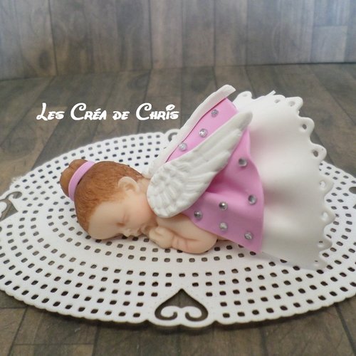 Bébé sur les ailes Petit ange Cake Topper Baby Shower baptême