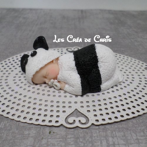 Bébé fimo mixte panda.