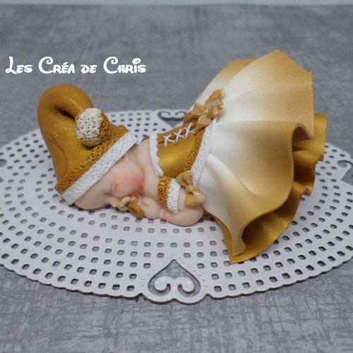 Bébé fimo fille noël.