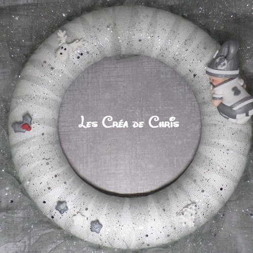 Couronne de noël bébé garçon.