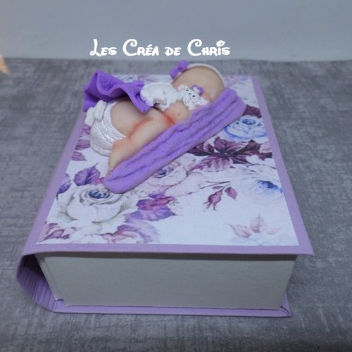 Boite livre avec son bébé.