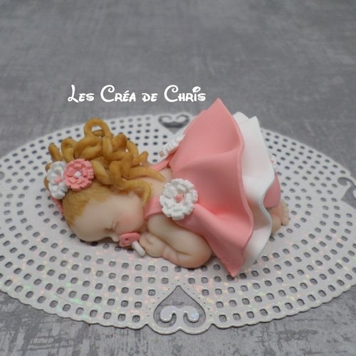 Bébé fimo fille robe.