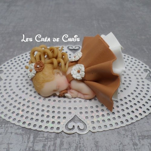 Bébé fimo fille robe.