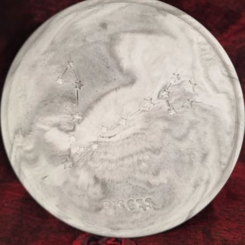 Sous-verre signe astrologique poisson  en jesmonite