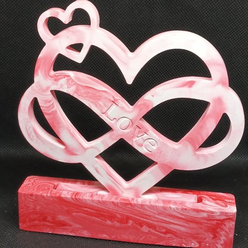 Amour et infini réunis en jesmonite