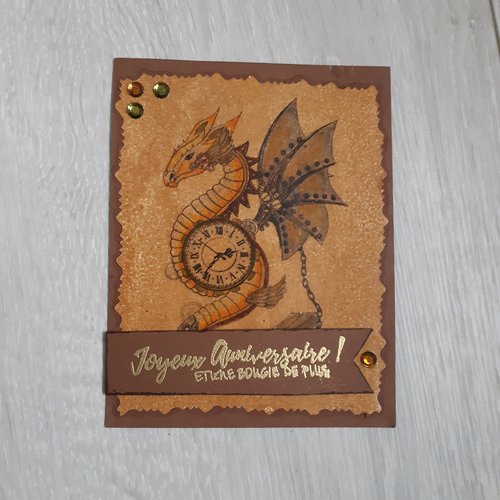 Carte Anniversaire Steampunk Un Grand Marche