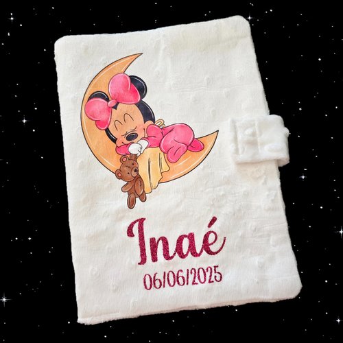 Protège carnet de santé personnalisé minnie