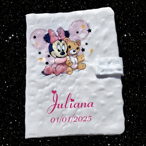Protège carnet de santé personnalisé minnie