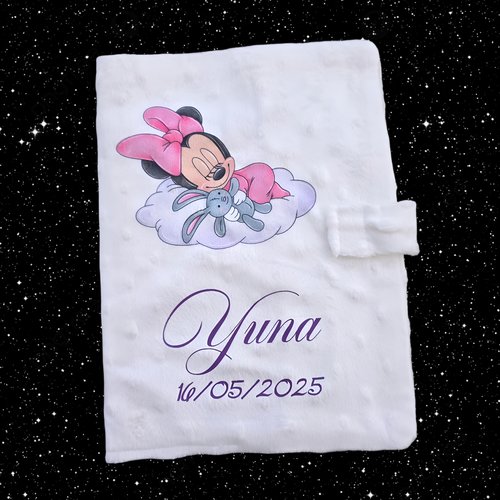 Protège carnet de santé personnalisé minnie