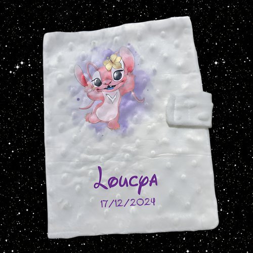 Protège carnet de santé personnalisé angel