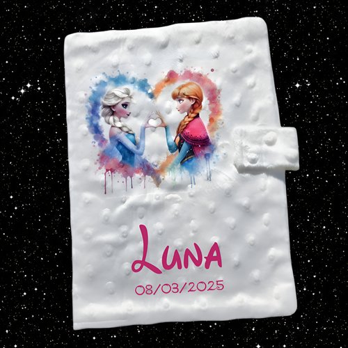 Protège carnet de santé personnalisé reine des neiges