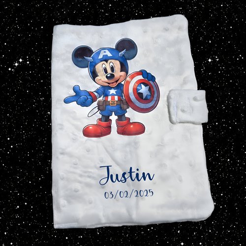 Protège carnet de santé personnalisé mickey