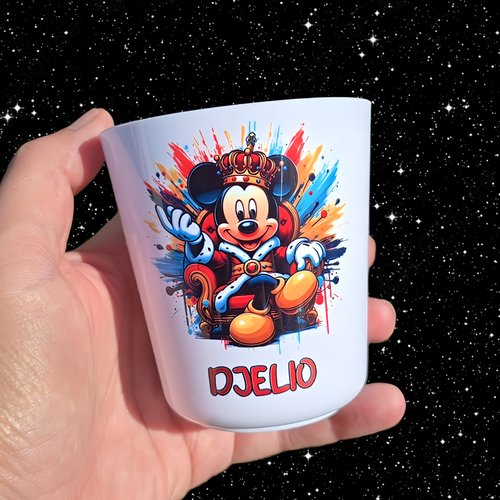 Verre gobelet enfant personnalisé mickey