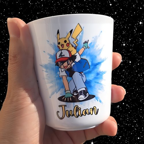 Verre gobelet enfant personnalisé pikachu