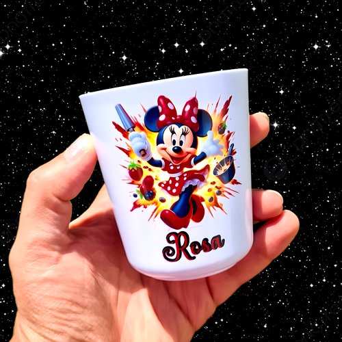 Verre gobelet enfant personnalisé minnie
