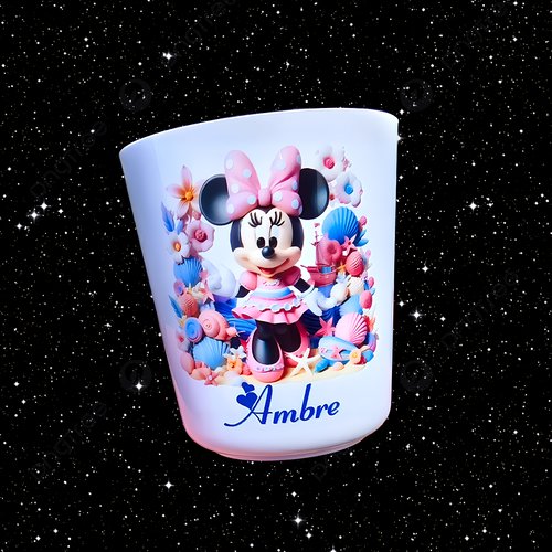 Verre gobelet enfant personnalisé minnie
