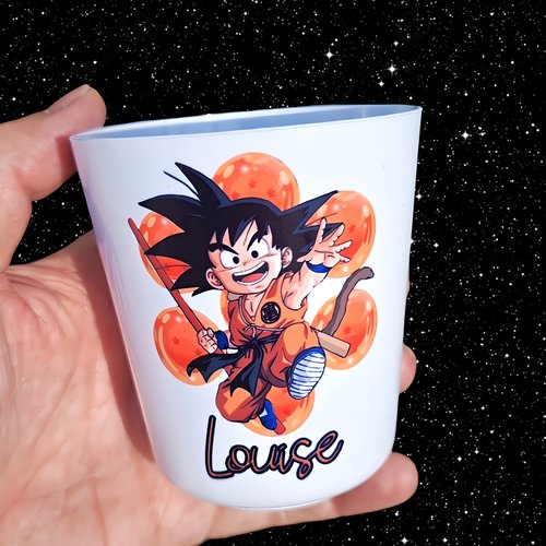 Verre gobelet enfant personnalisé dragon ball sangoku