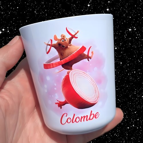 Verre gobelet enfant personnalisé ratatouille