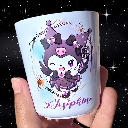 Verre gobelet enfant personnalisé kuromi