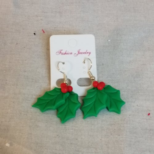 Boucle d'oreille noël