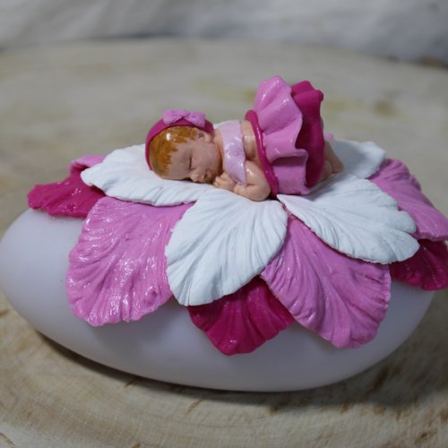 Veilleuse petite fille rose