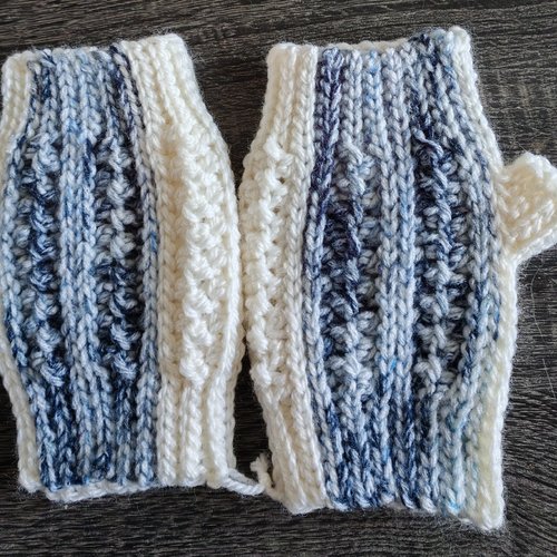 Mitaines crochet "canada"