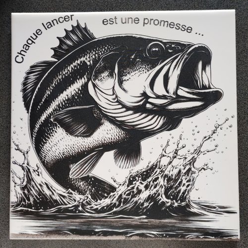 Dessous de plat céramique gravée