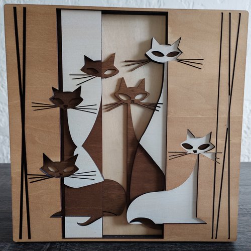 Tableau mural chats