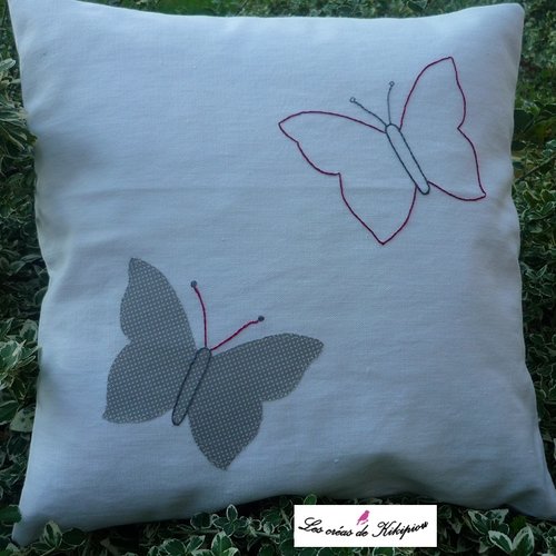 Coussin papillons 40x40
