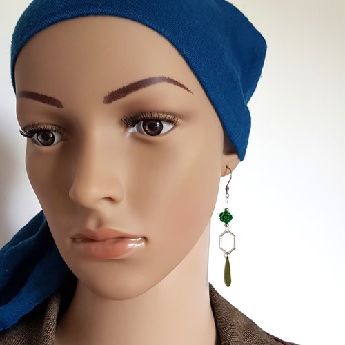 Boucles d'oreilles longues Goutte - Julie Lasfargues