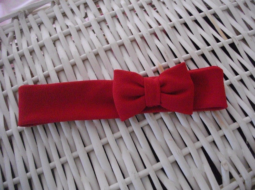 Bandeau Bebe Fille Bapteme Noel Noeud Papillon Un Grand Marche