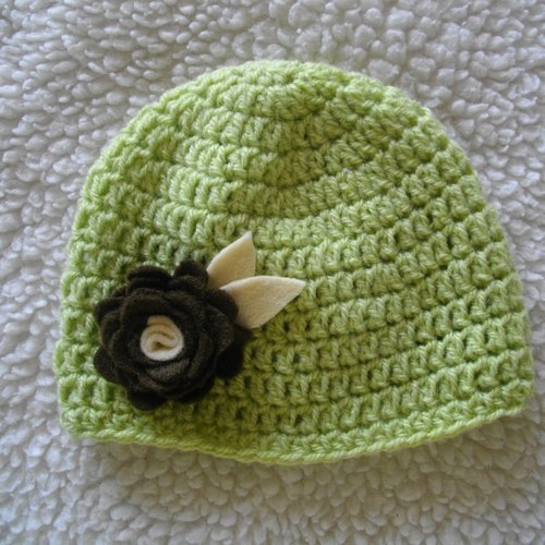 Bonnet Bebe Fille Laine Hiver Crochet Un Grand Marche
